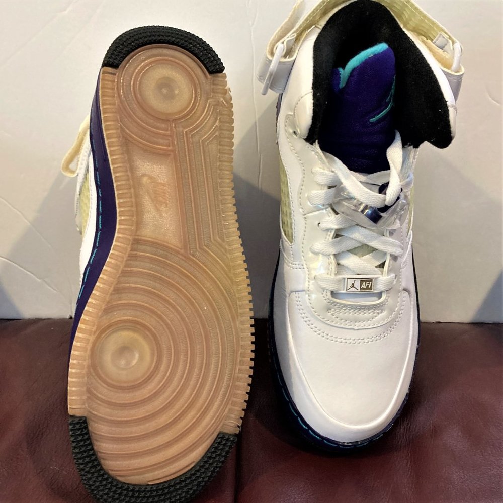 NEW Jordan shoes Air Force Youth 6 Women EQUIV 7-7.5 Retro # 23 White Rare